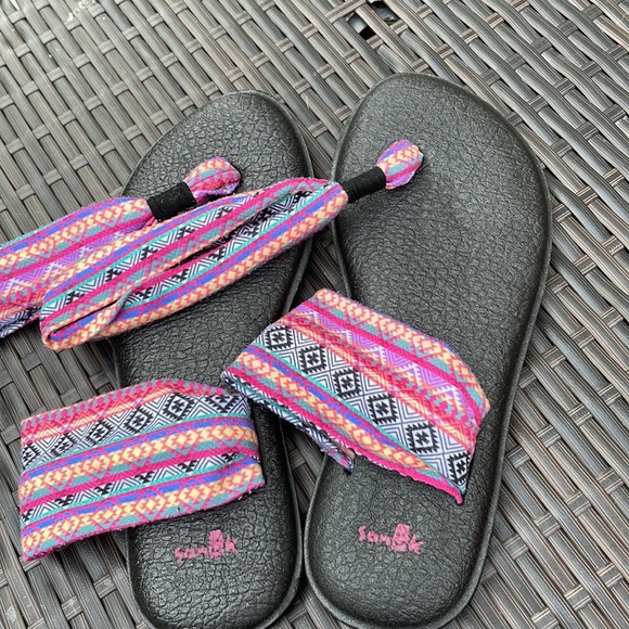 Sanuk Boho Sandals Womens size 6.5 - Picture 2 of 4